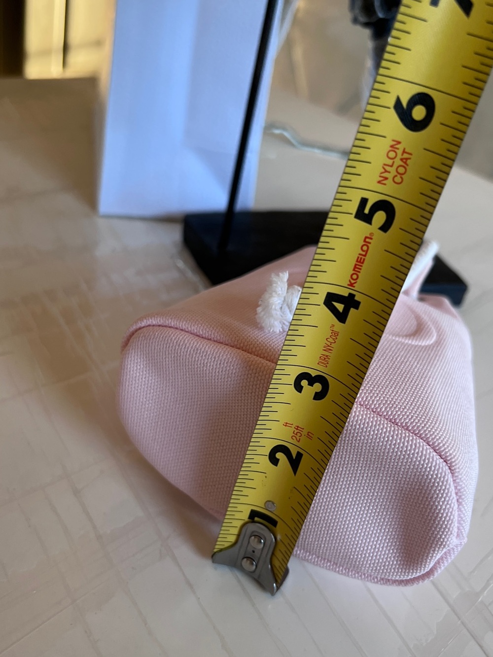 New! Dior Pink Canvas Drawstring Bucket cosmetic bag - Picture 8 of 8